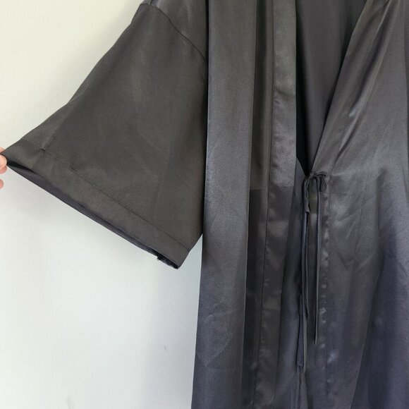 Victoria's Secret Kimono Style Robe, Black, Like New, One Size - Picture 8 of 10